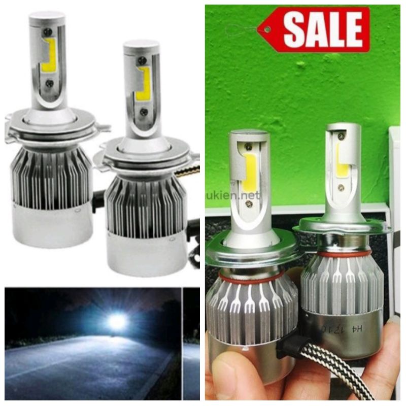 1 SUPER BRIGHT C6 H4 LED HEADLIGHT สําหรับ INSTALLING IN MOTORCYCLE, CARS, STANDARD LIGHT GOODS