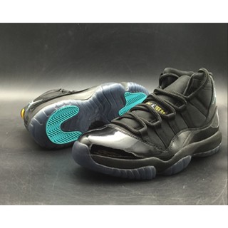 รองเท้าบาสเก็ตบอล Air Jordan 11 Retro “Gamma Blue” สีดำ/Gamma Blue-Varsity Maize 378037-006