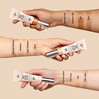 แท้ทั้งร้าน !! แบ่งขายซีซีผสมบำรุง IT COSMETICS YOUR SKIN BUT BETTER CC NUDE GLOW SPF40 ซีซีครึมแบ่งขาย