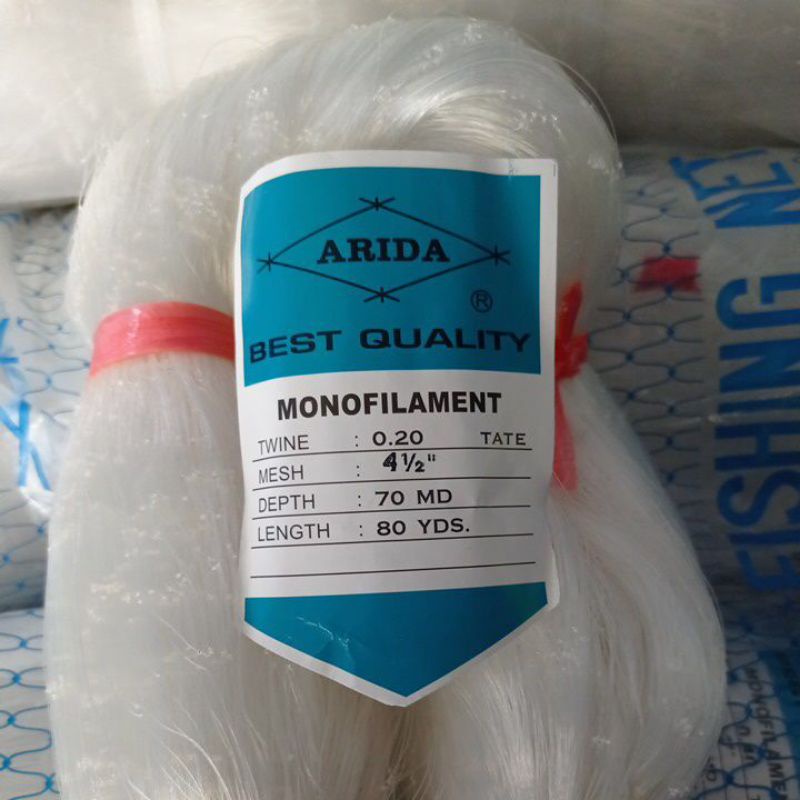 Arida Fishing Net 0.20 41⁄2 70md/80yds tate Arida Trawl Arida Net Fishing Net String Fishing Net Fis