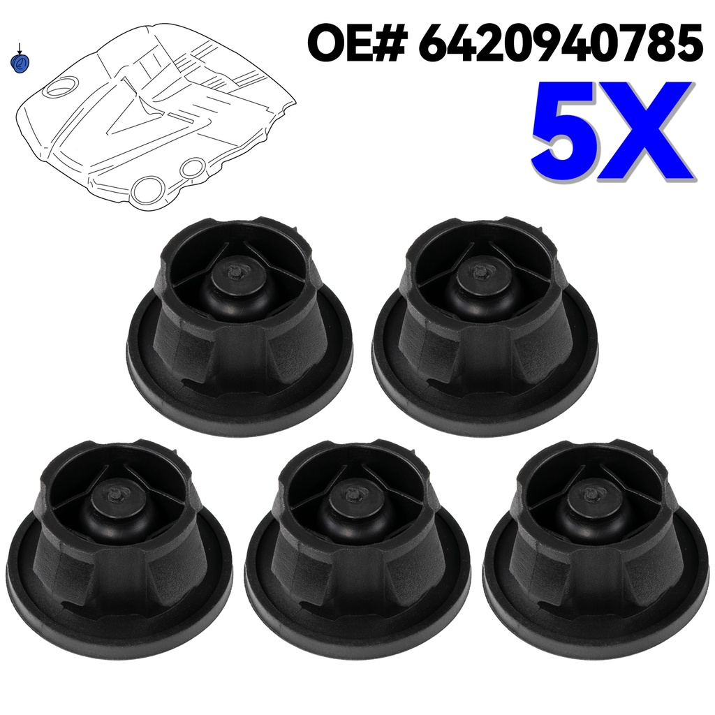 ยางครอบเครื่องยนต์ สําหรับ Mercedes Benz S204 W212 X164 X204 W251 V251 W221 Viano Vito W639 Sprinter 906 2006-2020 5 ชิ้น