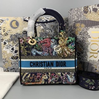 🔥ผ่อนได้🔥Dior Medium Lady D-lite Size 24 cm งาน Original อุปกรณ์ : Full Box Set