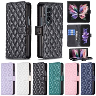 Case for Samsung Galaxy Z FOLD 3 / Z FOLD 4 BF14 เคสโทรศัพท์มือถือหนัง แบบพับได้ สําหรับ