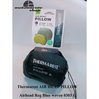 หมอนลม Thermarest AIR HEAD PILLOW Airhead Reg Blue woven 0303 L