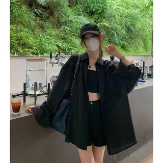 ส่งทันที Cici🍓พร้อมส่ง🍍(1079)set2 ชิ้น เสื้อเชิ้ต+กางเกงขาสั้น สีสันต์หลากหลาย แมชได้กับทุกลุค