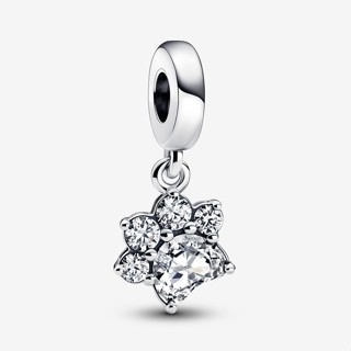 [พร้อมส่ง สินค้าแท้ 💯] Pandora Sparkling Pet Paw Print Dangle Charm