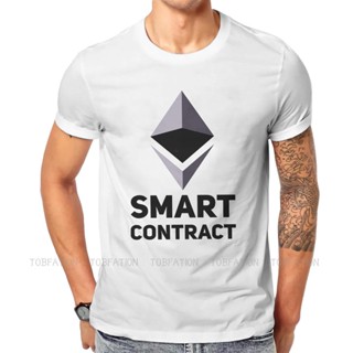 เสื้อยืดสีขาวผู้หญิง Ethereum O คอเสื้อยืดเสื้อยืดคาร์ดาโน่ผ้าคลาสสิกผู้ชายเสื้อผ้าบุคลิกลักษณะปุยขายร้อน