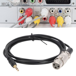 Nice photo 1.5m 3.5mm TRS Male to XLR Female Adapter Cable Stereo Audio Interconnect for Microphone Multimedia