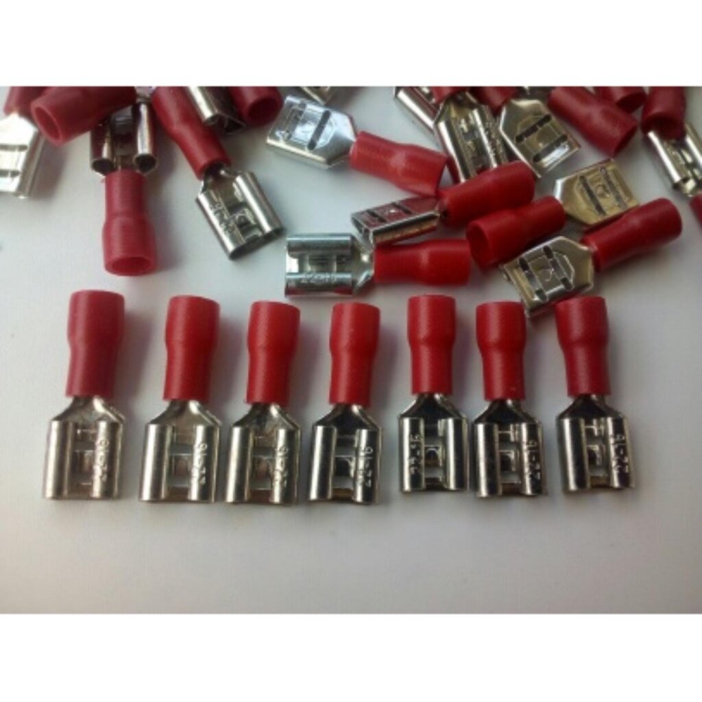SOE หางปลาเสียบแอร์ ตัวเมีย สีแดง FDD1.25-250 (0.8X6.35) 0.5-1.5SQm/m (ถุงละ 100 อัน) ราคา ถูกที่สุด ดีลบีเคเค แกลเลอรีภาพที่ 2