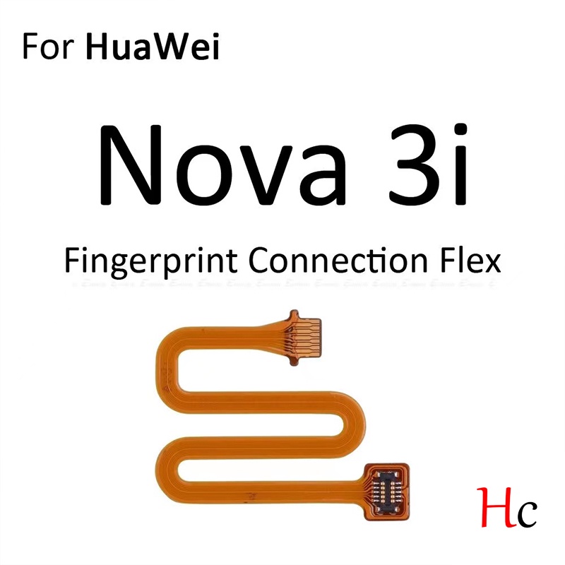 สําหรับ Huawei Nova 3i, Nova 3 Touch ID เครื่องสแกนลายนิ้วมือเชื่อมต่อเซ็นเซอร์ปุ่มโฮมเชื่อมต่อสายเคเบิลอ่อนชิ้นส่วนซ่อมโทรศัพท์