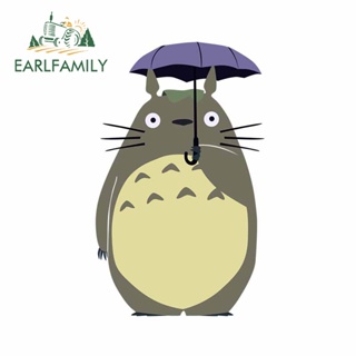 Earlfamily สติกเกอร์ไวนิล ลายกราฟฟิตี้ Totoro กันน้ํา ขนาด 13 ซม. x 8.1 ซม. สําหรับตกแต่งรถยนต์