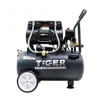 ปั๊มลม Oil free TIGER JAGUAR-25 25ลิตร 25L ปั๊มลมชนิดเงียบ แบบไร้น้ำมัน ปั๊มลมออยฟรี