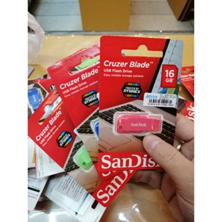 usb flashdrive sandisk 16 GB สุ่มสี