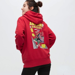 Uniqllo MARVEL เสื้อกันหนาว แขนยาว สไตล์สปอร์ต สําหรับผู้ชาย / ผู้หญิง ()