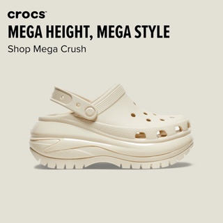crocs mega clog crocs แท้ 100% รองเท้าหัวโตผู้หญิง รองเท้าส้นหนา#207988