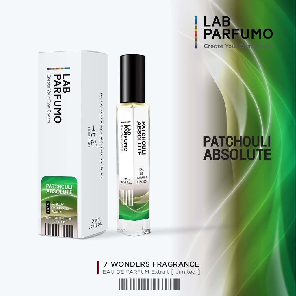 Patchouli Absolute by LAB PARFUMO,  มหัศจรรย์ความหอม ที่ไม่เคยมีมาก่อน น้ำหอมกลิ่นดอกไม้หรูหรา นุ่มนวล ลึกลับน่าค้นหา