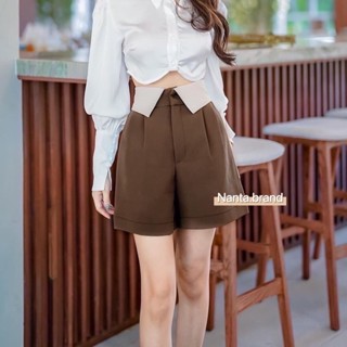 Nanta Lady Shortpant กางเกงขาสั้น เอวพับ เอวสูง