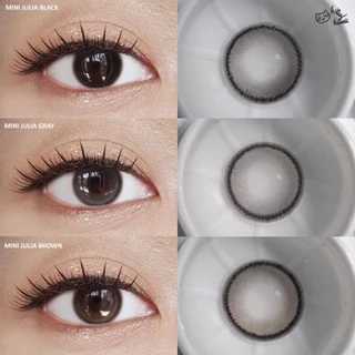คอนแทคเลนส์ รุ่น Mini Julia สีเทา/ตาล Gray/Brown มีค่าสายตา (0.00)-(-10.00)