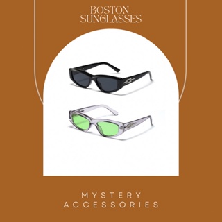 G212-G213: Boston Sunglasses | Mystery Accessories แว่น แว่นตา แว่นตากันแดด แว่นตาสีดำ แว่นตาแฟชั่น