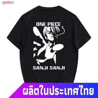 gothic เสือยืดผู้ชาย เสื้อบอดี้โ เสื้อยืดอนิเมะOne Piece เสื้อยืดแขนสั้น Sancsi ผู้ชายผ้าฝ้ายเสื้อผ้าฤดูร้อนอะนิเมะอุปกร