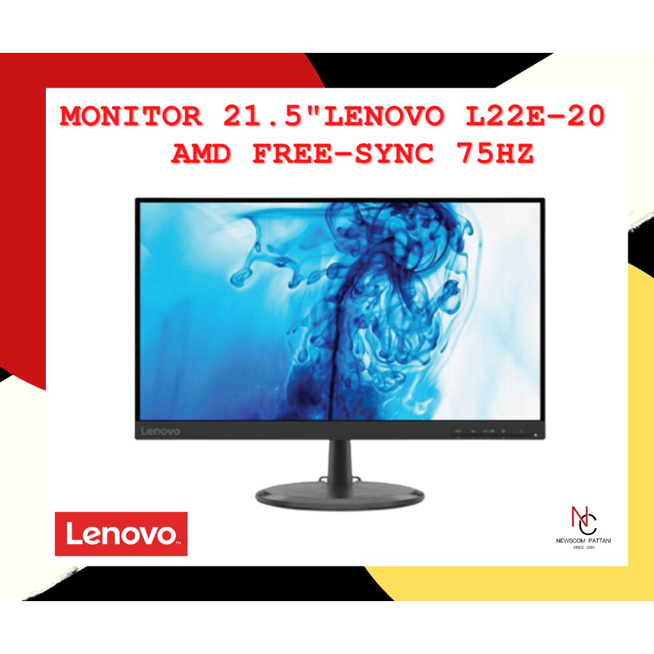 Monitor 21.5" LENOVO L22e-20 (VA VGA HDMI) AMD Free-Sync 75Hz