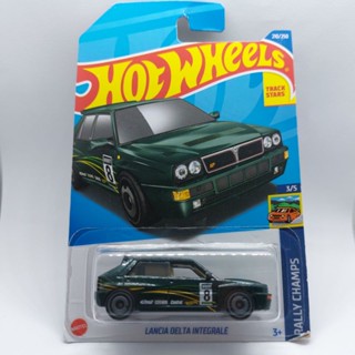 รถเหล็ก Hotwheels LANCIA DELTA INTEGRALE สีเขียว (ib37)