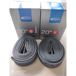 ยางในเล็ก 20 นิ้ว 451  Schwalbe 20x1-1/8 - 20x1-3/8 นิ้ว  จุ๊บเล็ก 40mm  แพ๊คคู่ (2เส้น)