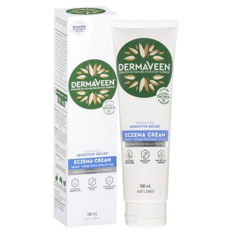 PRE-ORDER DermaVeen Sensitive Relief Eczema Cream 100 / 500 ml.