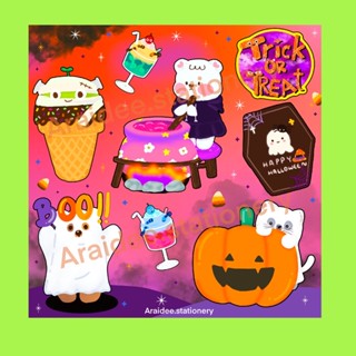 สติ๊กเกอร์ Halloween 🎃 ไม่ไดคัท (อ่านรายละเอียดก่อนซื้อนะคะ🙏🏻🥺)