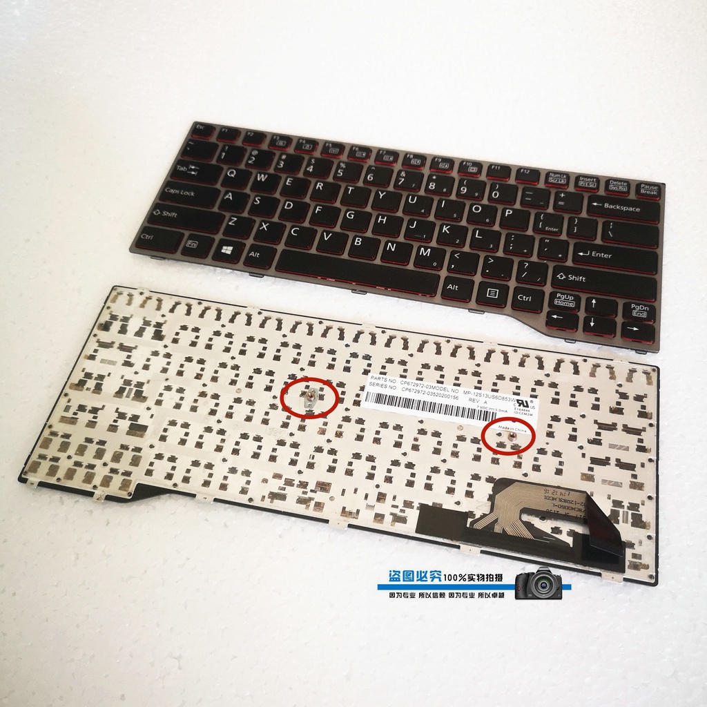 Fujitsu Fujitsu T725 T726 Q775 Q737 Q736 คีย์บอร์ด