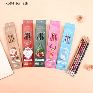 Xotomj ชุดเครื่องเขียน ดินสอ ปากกาวาดภาพ ร่างภาพ พร้อมยาง ลายคริสต์มาส 6 ชิ้น ต่อล็อต