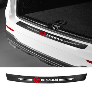 รถ trunk trim strip เหมาะสำหรับ Nissan Sylphy Bluebird Sunshine Qashqai Qijun Tiida Teana 5D ฟิล์มคาร์บอนไฟเบอร์