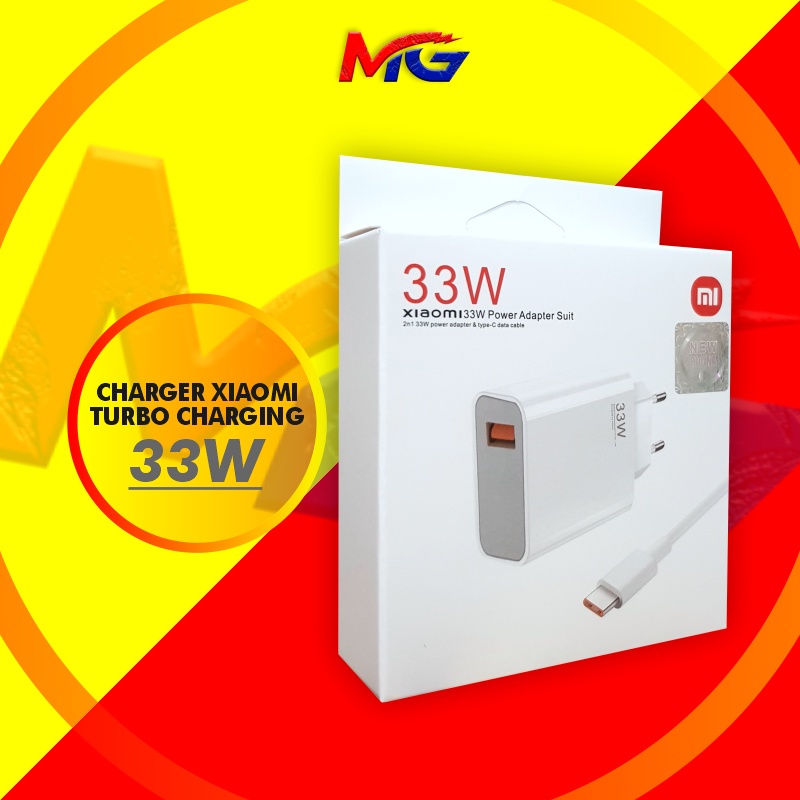 อะแดปเตอร์แปลงไฟ XIAOMI 33W และสายเคเบิลข้อมูล Type-C MDY-11 -EZ การชาร์จเทอร์โบ