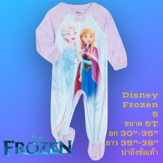 ชุดนอน ชุดหมี คลุมเท้า เอลซ่า ดีสนี่ ซิปเต็มตัว Disney Frozen Girls Purple Footed Blanket Sleeper Pajamas Elsa And Anna