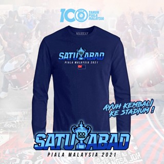 เสื้อยืดแขนยาว ลาย Satu Abad [PIALA MALAYSIA] สําหรับเด็กผู้ชาย