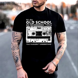 เสื้อยืดแฟชั่น เทปคาสเซ็ตปากกา Boombox ชุดหูฟัง Mixtape เก่าโรงเรียน Dj Deejay เสื้อยืดแขนสั้นเสื้อยืดกราฟิกเสื้อยืดแบรน