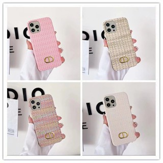 เคส iphone 14 เคสโทรศัพท์มือถือ แบบสาน ลายโลโก้ C&amp;D สําหรับ iphone 13 pro max 14 13 12 11 7 8 plus