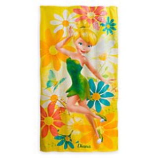 ✨Tinker Bell Beach Towel🏝ผ้าขนหนูขนาดใหญ่มากๆ พิมพ์ลาย “ทิงเกอร์เบลล์”✨นำเข้าจากดิสนีย์สโตร์ USA🇺🇸สินค้าของแท้ 100%👍