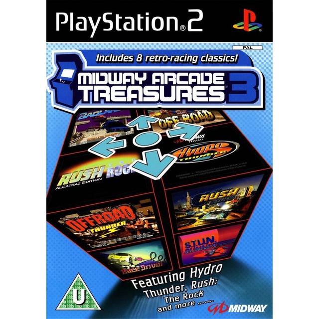 Midway Arcade Treasures 3 (Europe) PS2 แผ่นเกมps2 แผ่นไรท์ เกมเพทู