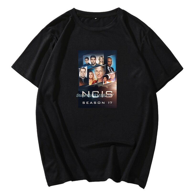 เสื้อครอปสายฝอ Ncis-Camisetas estampadas Vintage para hombre, camisa Unisex en blanco y negro, camisetas informales de m