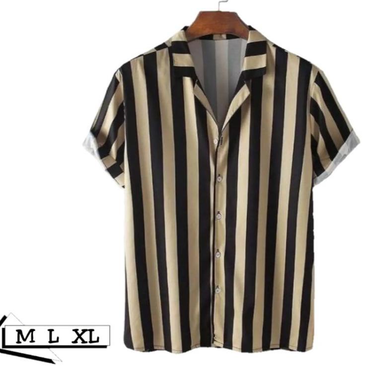 คีมีจา ดีที่สุด.. SHORT SLEEVED STRIP SHIRT