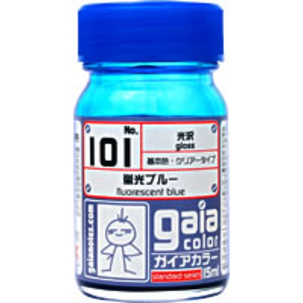 (เหลือ1ชิ้น ทักแชทก่อนโอน) gaia 101 Fluorescent Blue (gloss) 15ml.