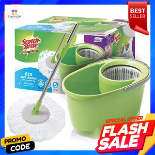 สก๊อตช์-ไบรต์ ชุดถังปั่นพร้อมม็อบถูพื้น รุ่นอีโคScotch-Brite Blender bucket set with mop, eco model