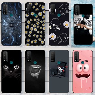 เคสโทรศัพท์มือถือ ซิลิโคนนิ่ม กันกระแทก ลายเพ้นท์ สําหรับ TCL 20 20S 20L PLUS 20SE 20E 20Y 20R PRO 5G