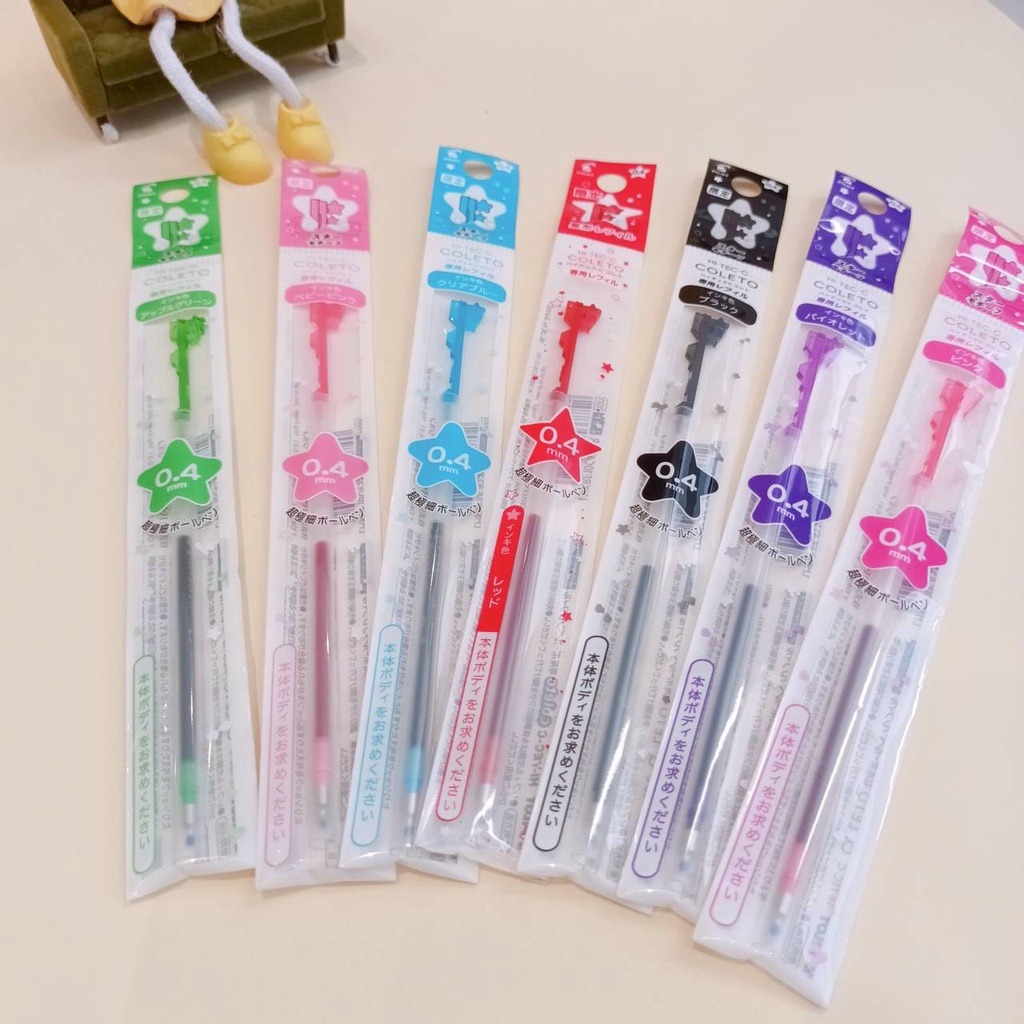 ไส้ปากกา Pilot HI-TEC-C Coleto 0.4 (ลิขสิทธิ์แท้) ดาวคู่