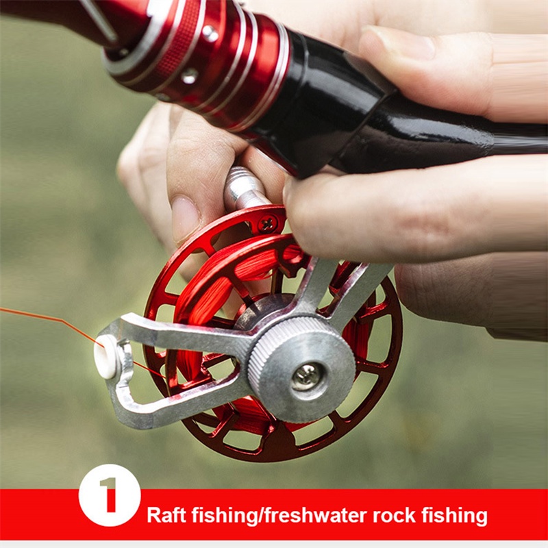 โลหะผสม Spinning Fishing Reel แบบพกพา Spinning Reel Travel Fishing Reel