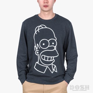 DOSH UNISEX SWEATER THE SIMPSONS เสื้อสเวตเตอร์แขนยาว ผู้ชาย-ผู้หญิง FSIMT5048-BL