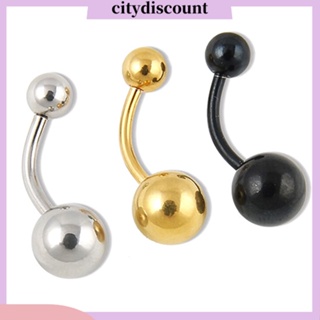 &lt;citydiscount&gt; จิวแหวนเจาะร่างกายสะดือสแตนเลสสําหรับผ่าตัด