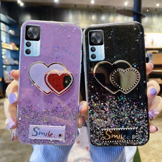 New เคสโทรศัพท Xiaomi 12T Pro 11T Pro 12 Lite Pro 5G Protective Soft Casing เคส Starry Sky Glitter Love Heart Phone Case TPU Transparent Phone Back Cover