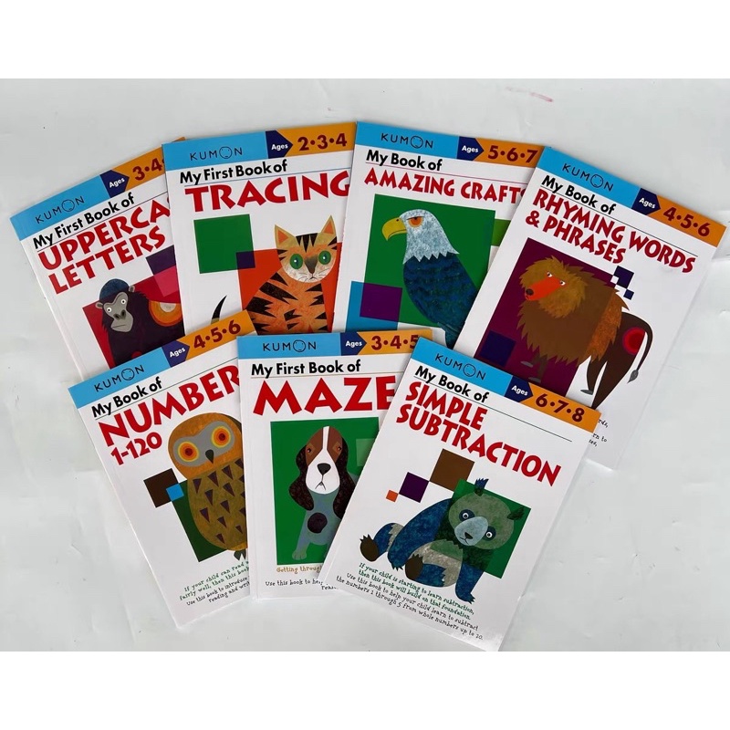 Kumon Workbooks Educational Children’s English Enlightenment แบบฝึกหัดเสริม￼ทักษะคุมอง ระดับอนุบาล สำหรับเด็กวัย 2-8 ปี ราคา ถูกที่สุด ดีลบีเคเค แกลเลอรีภาพที่ 4